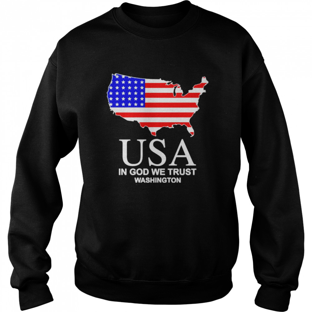 USA in god we trust washington shirt Unisex Sweatshirt