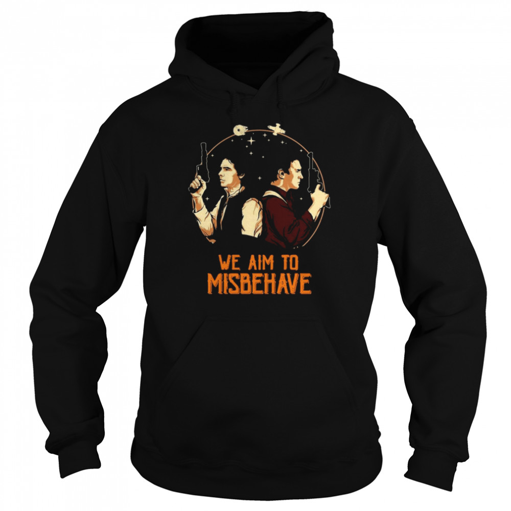 We Aim To Misbehave Unisex Hoodie