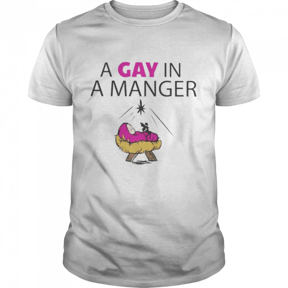 a gay in a manger shirt Classic Men's T-shirt