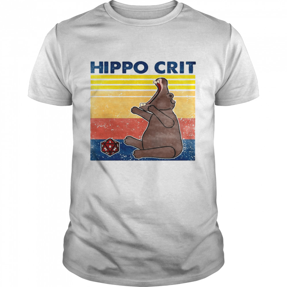 Hippo crit vitage shirt Classic Men's T-shirt