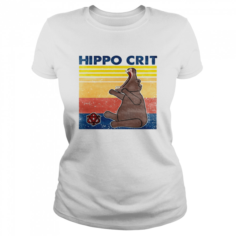 Hippo crit vitage shirt Classic Women's T-shirt