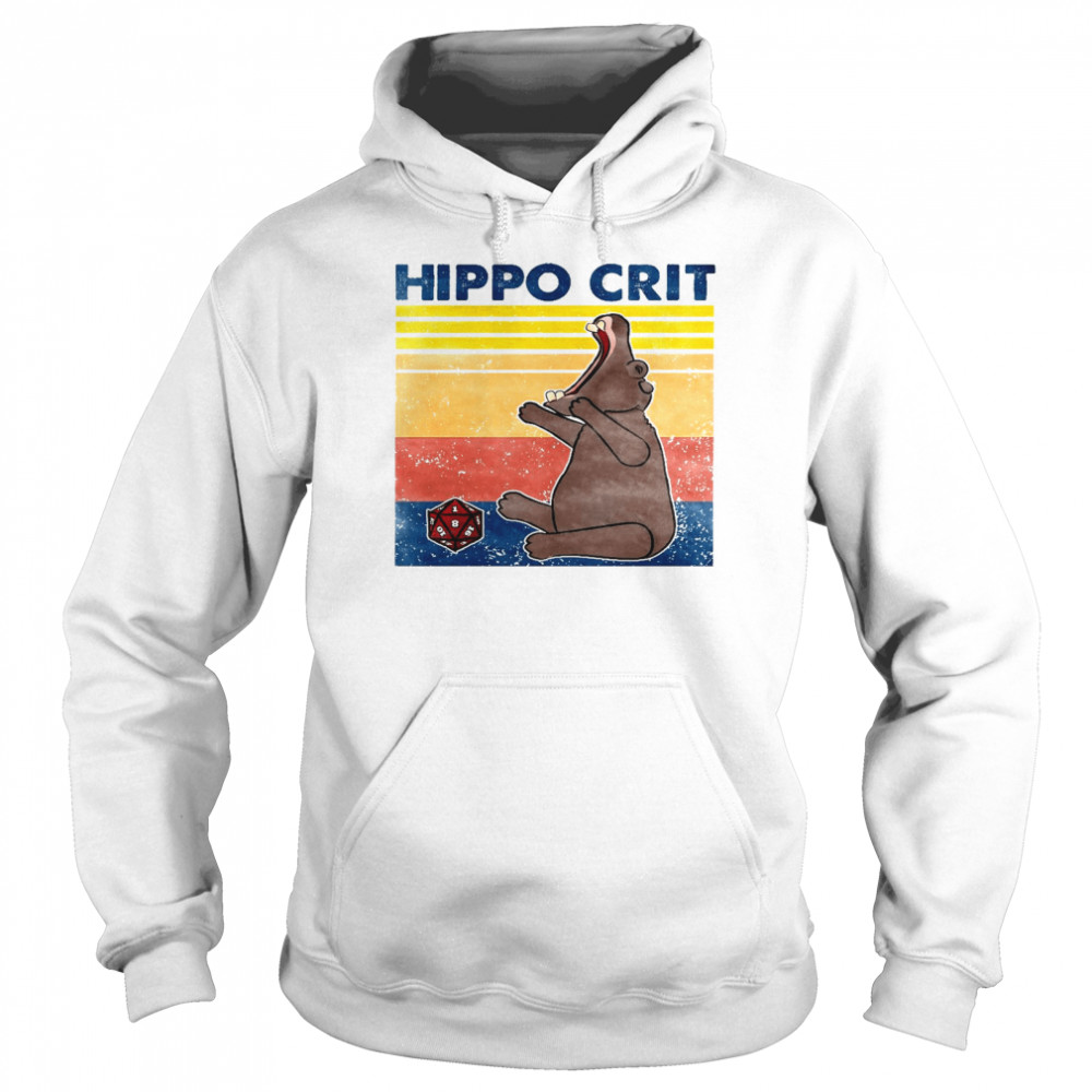 Hippo crit vitage shirt Unisex Hoodie