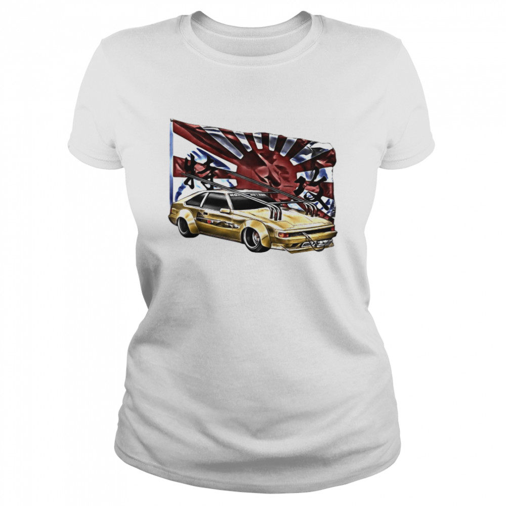 Kamikaze Bosozoku Shakotan Garuchan Kyusha Yankii Bippu Race Zip Classic Women's T-shirt