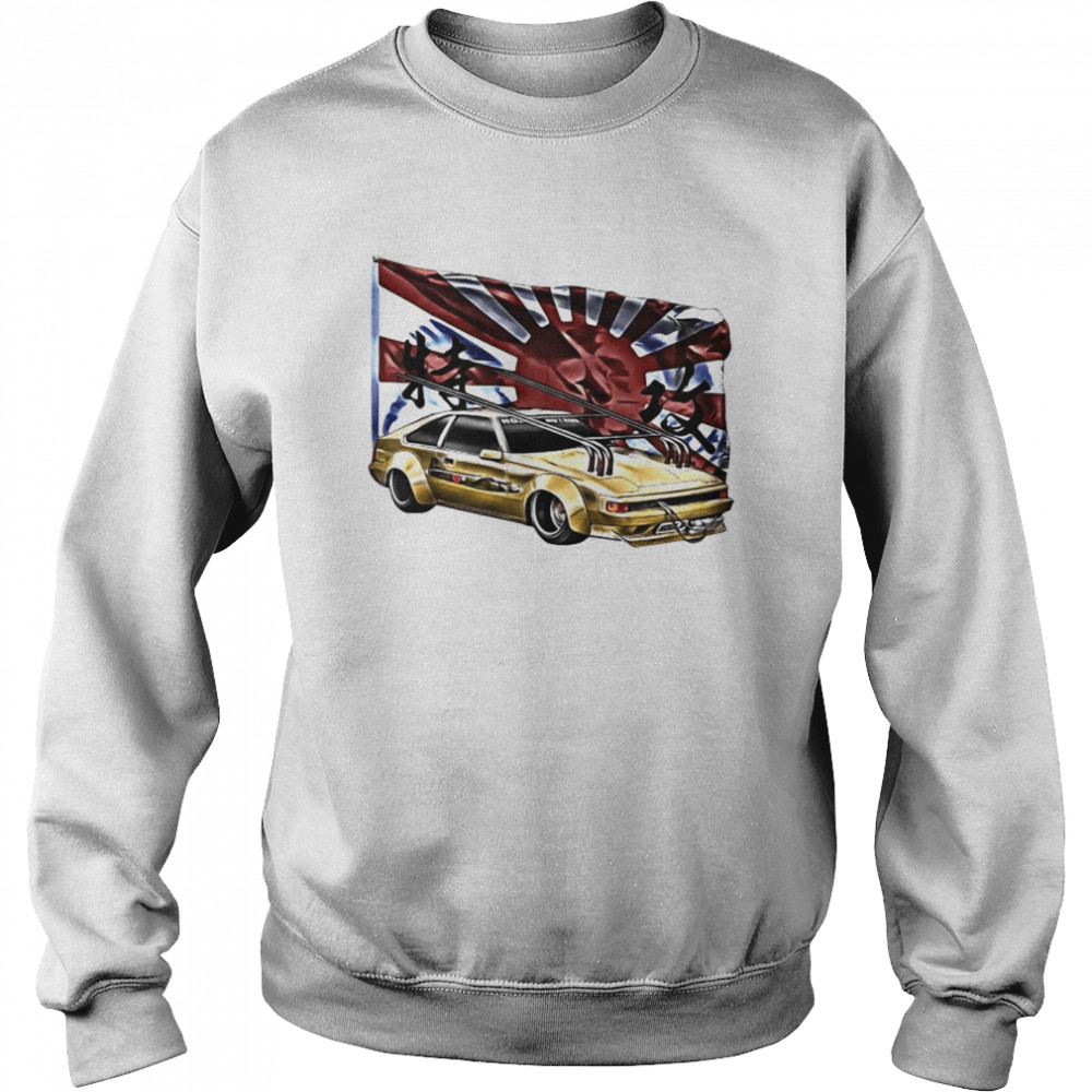 Kamikaze Bosozoku Shakotan Garuchan Kyusha Yankii Bippu Race Zip Unisex Sweatshirt