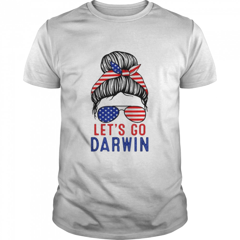 Lets Go Darwin Messy Bun shirt Classic Men's T-shirt