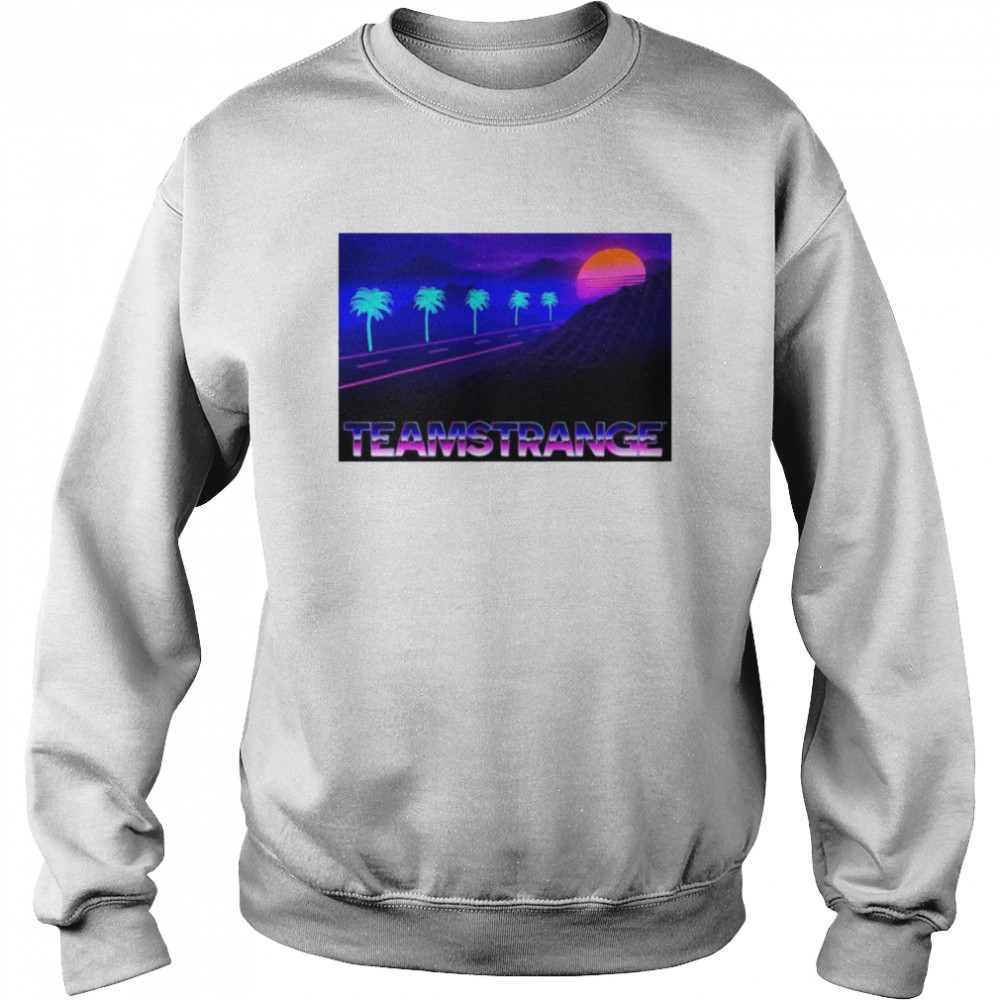 Teamstrange Retro Red Sunset Highway Rocking Style Unisex Sweatshirt