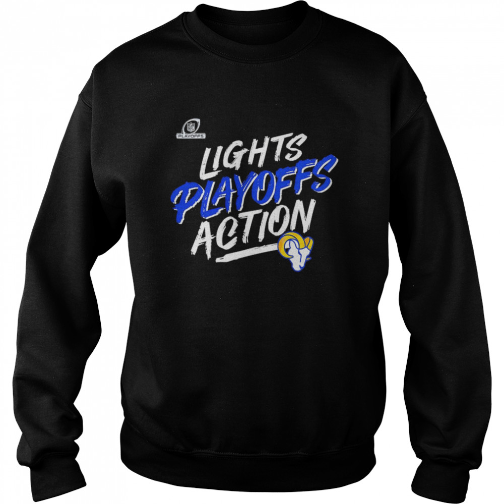 Los Angeles Rams 2021 NFL Playoffs Bound Lights Action shirt Unisex Sweatshirt