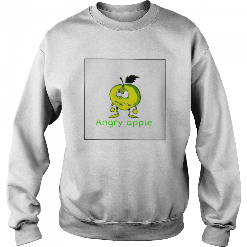 Angry apple shirt Unisex Sweatshirt