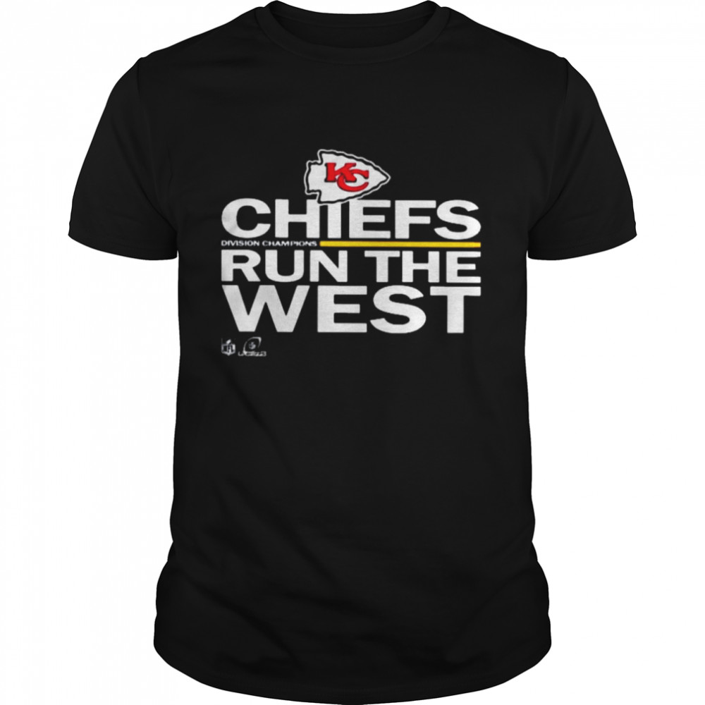 Chiefs run the west shirt Kansas city Chiefs red 2021 afc west division champions trophy shirt Classic Men's T-shirt