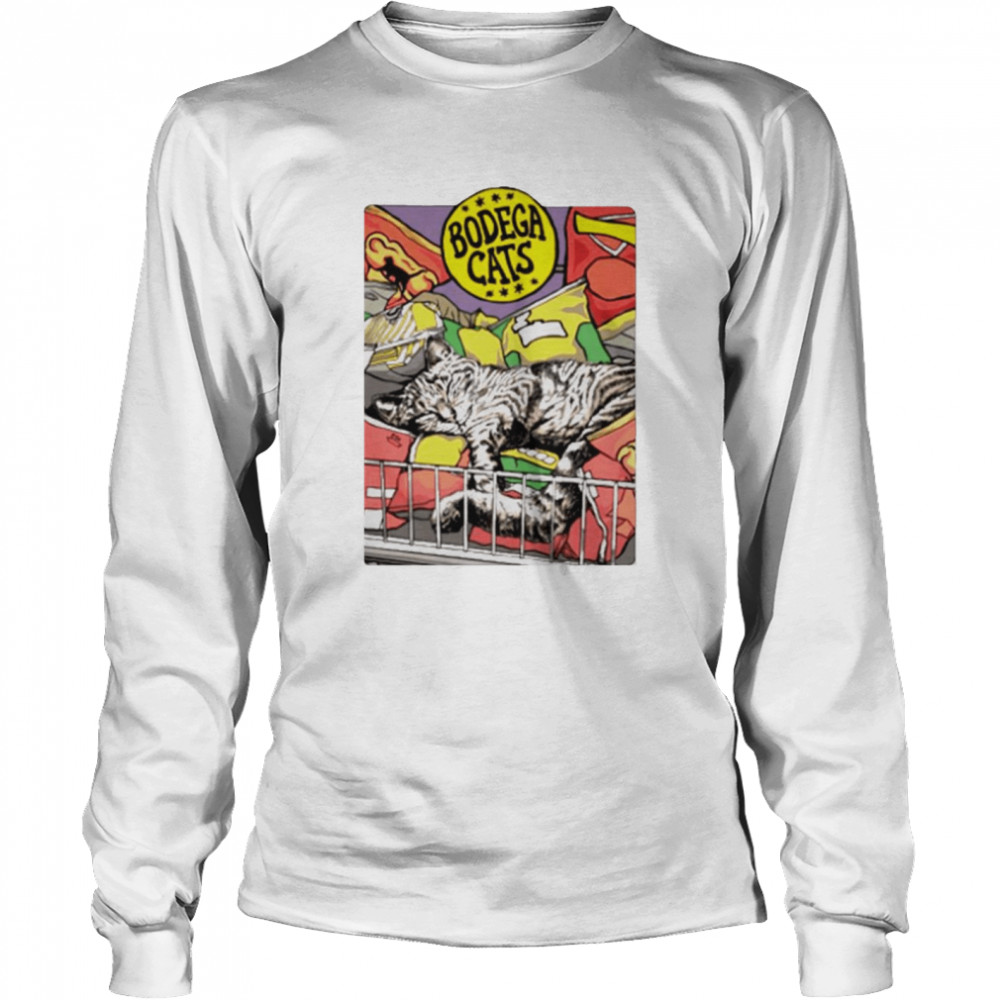 Kitschbetta Chips Bodega Cats shirt Long Sleeved T-shirt