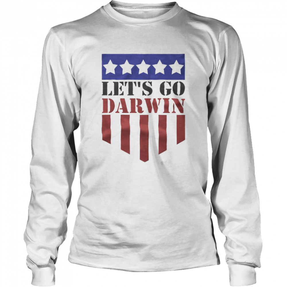 Let’s go Darwin armorial American flag shirt Long Sleeved T-shirt