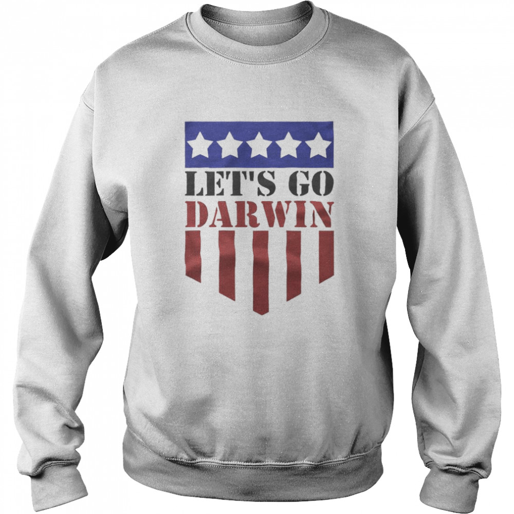 Let’s go Darwin armorial American flag shirt Unisex Sweatshirt