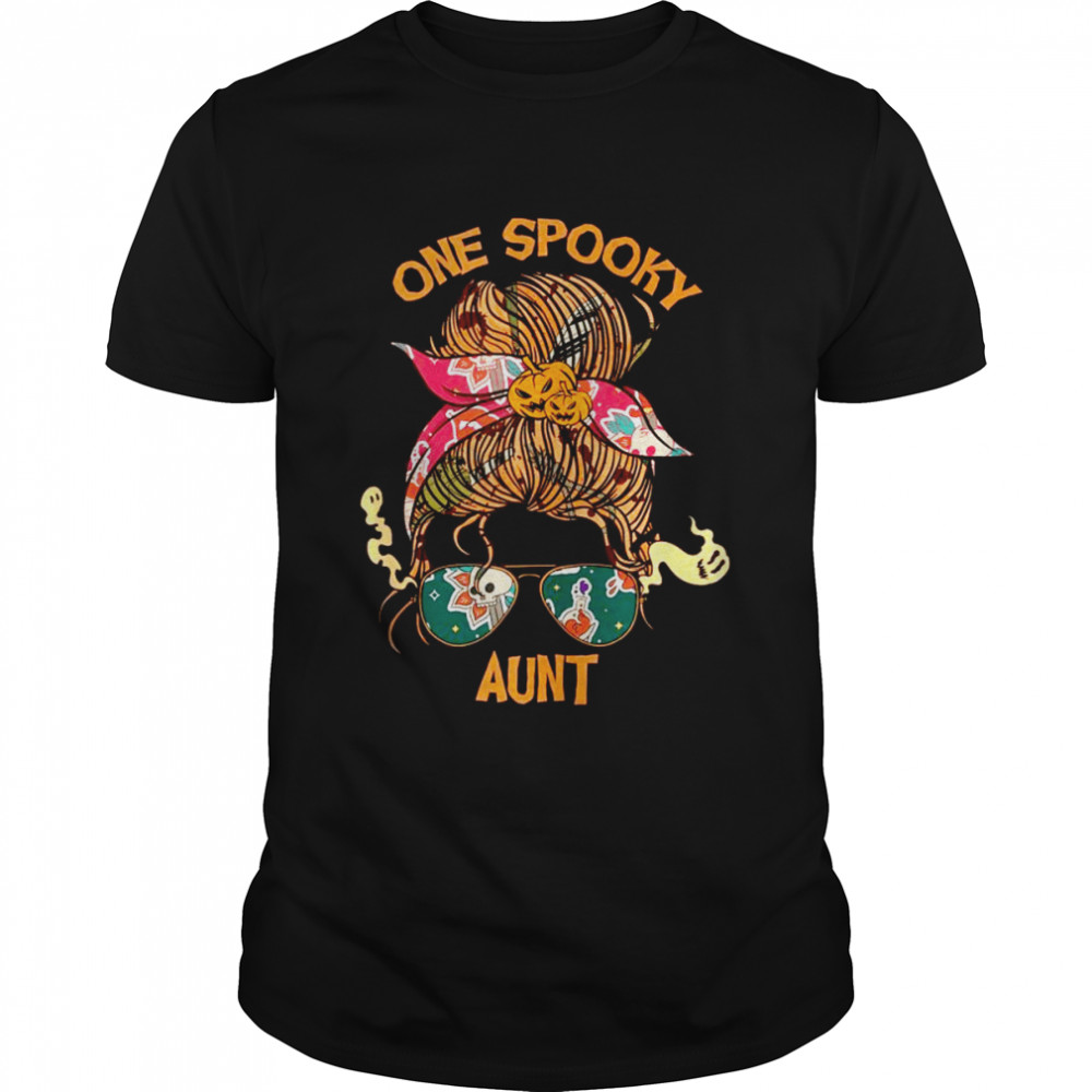 One Spooky Aunt Bandana Halloween  Classic Men's T-shirt