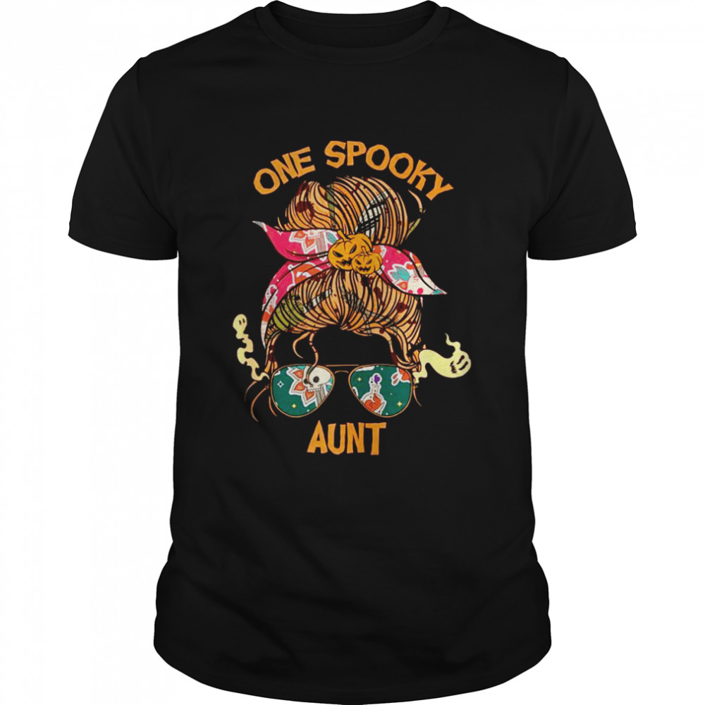 One Spooky Aunt Bandana Halloween Shirt