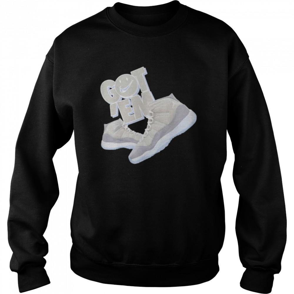 Vintage Grey 11s To Match Sneaker Match Got Em Shoes shirt Unisex Sweatshirt