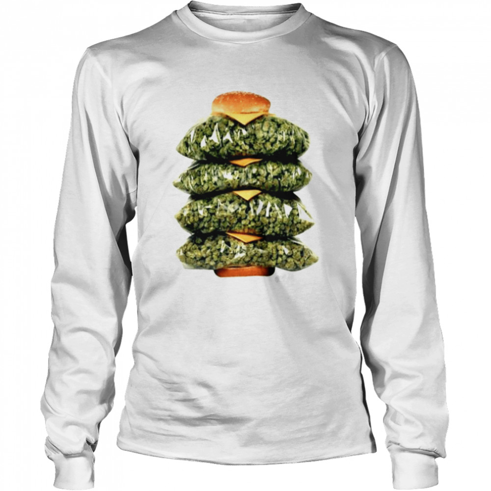 Weed Burger shirt Long Sleeved T-shirt