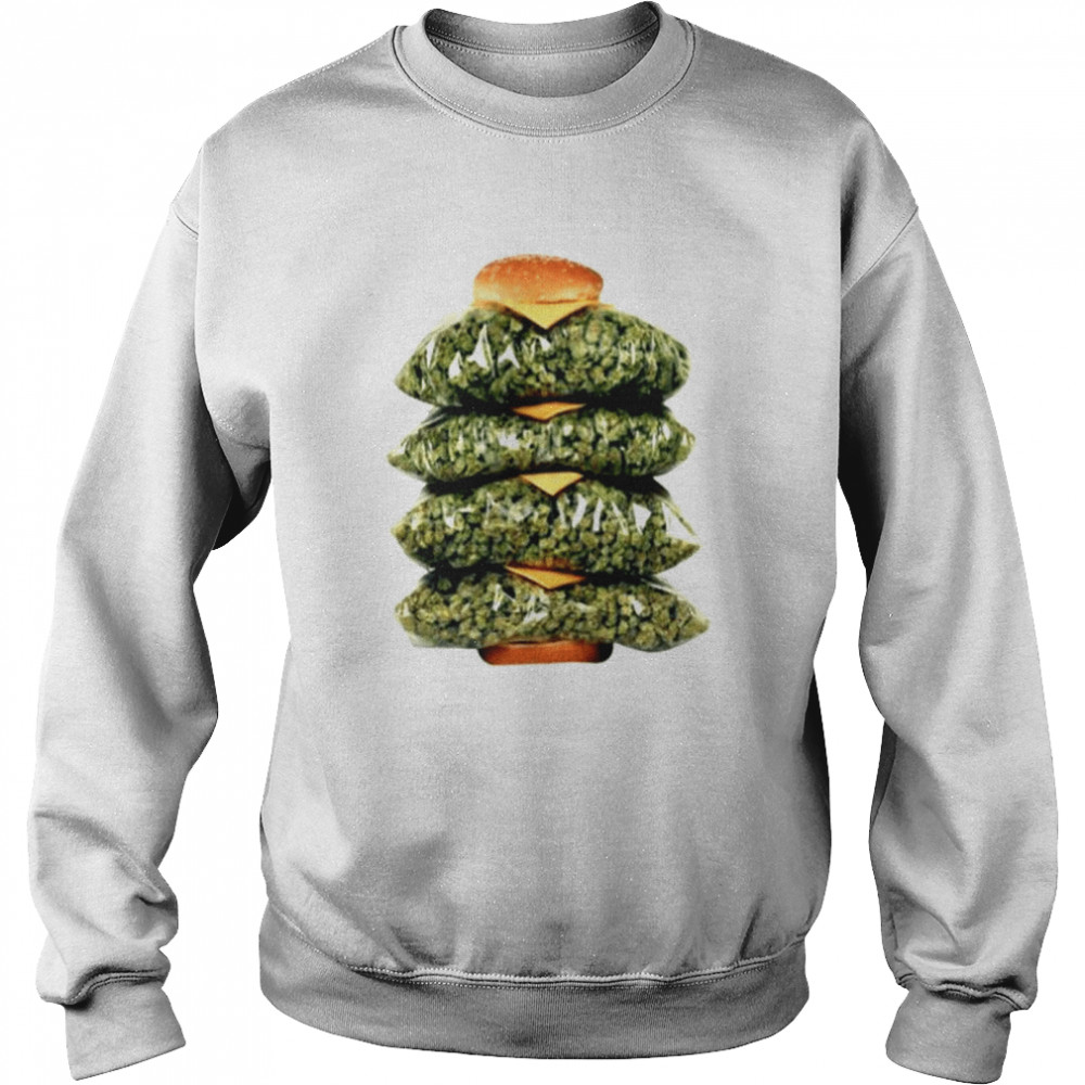 Weed Burger shirt Unisex Sweatshirt