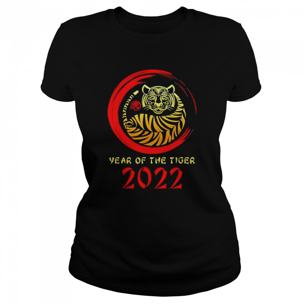 Year of The Tiger 2022 Circular Asian Chinese New Year shirt Classic Women's T-shirt