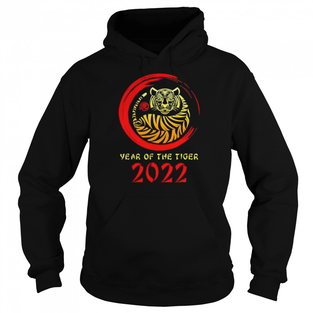 Year of The Tiger 2022 Circular Asian Chinese New Year shirt Unisex Hoodie