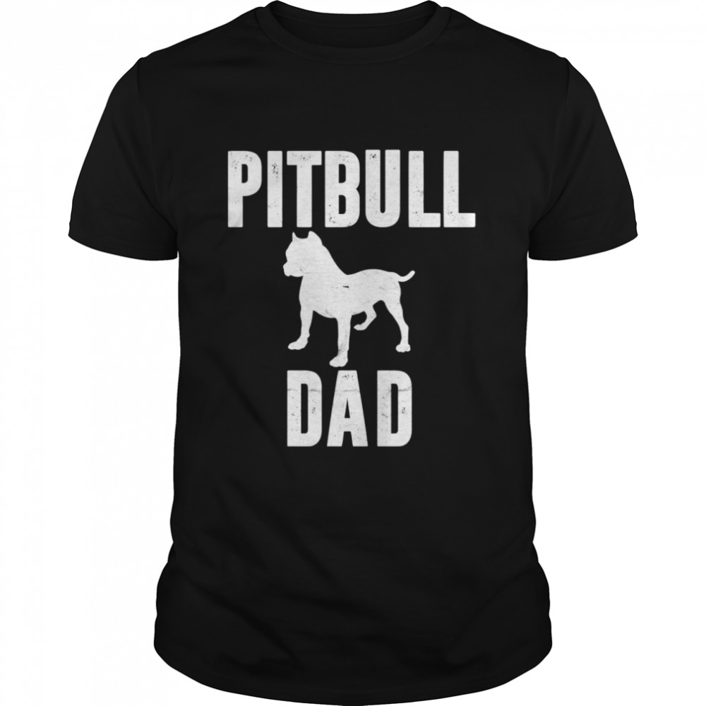 Pitbull Dad Dog Pet Daddy Pit bull Father Classic Men's T-shirt