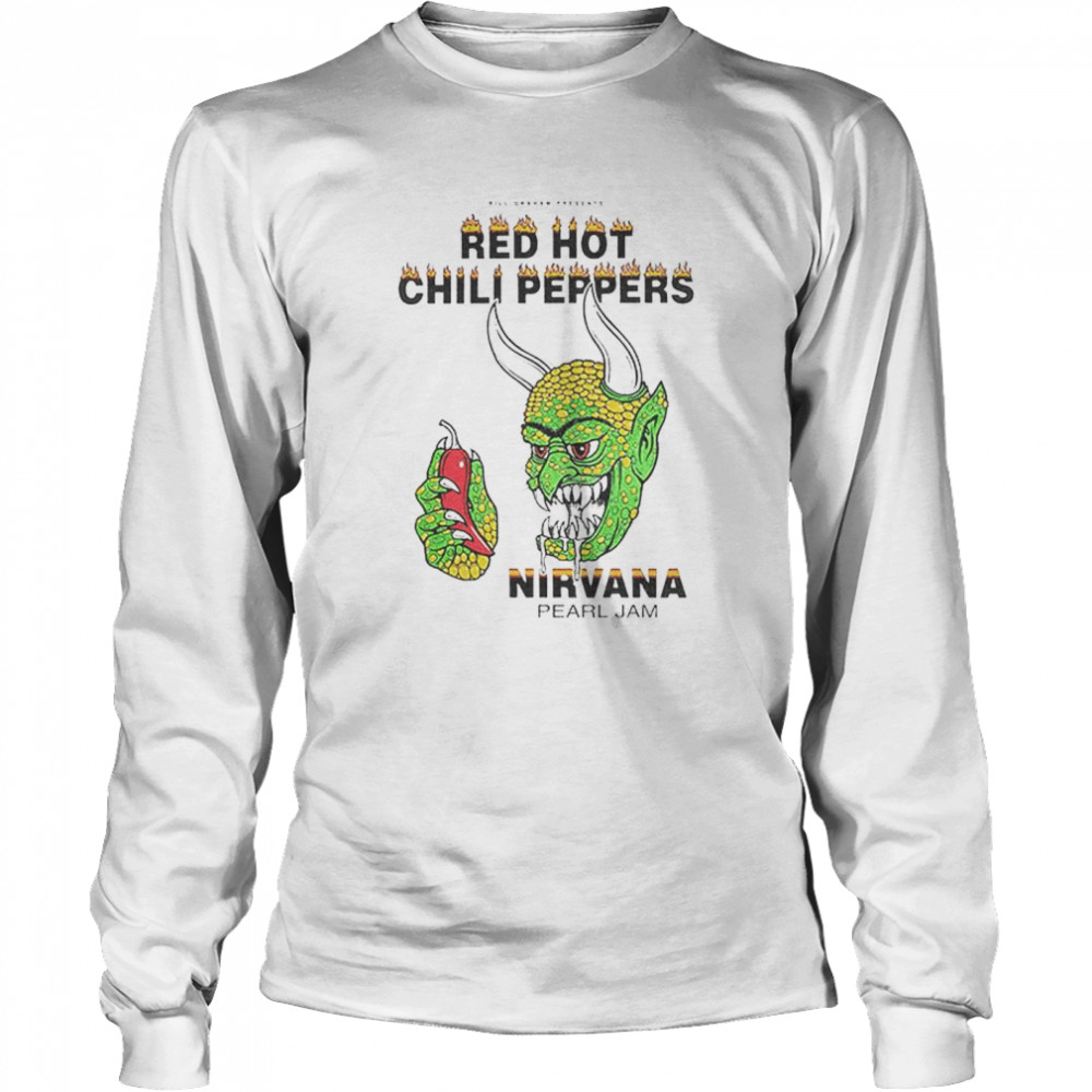 Red Hot Chili Peppers Nirvana Pearl Jam shirt Long Sleeved T-shirt