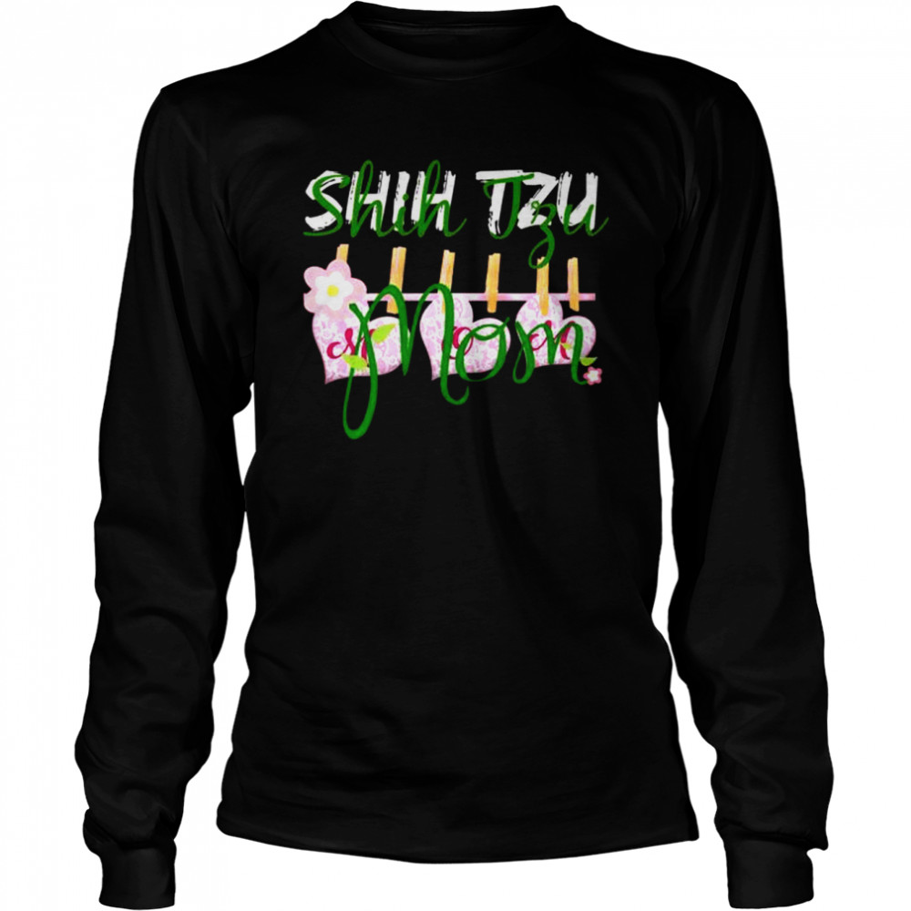 Shih Tzu Mom Long Sleeved T-shirt