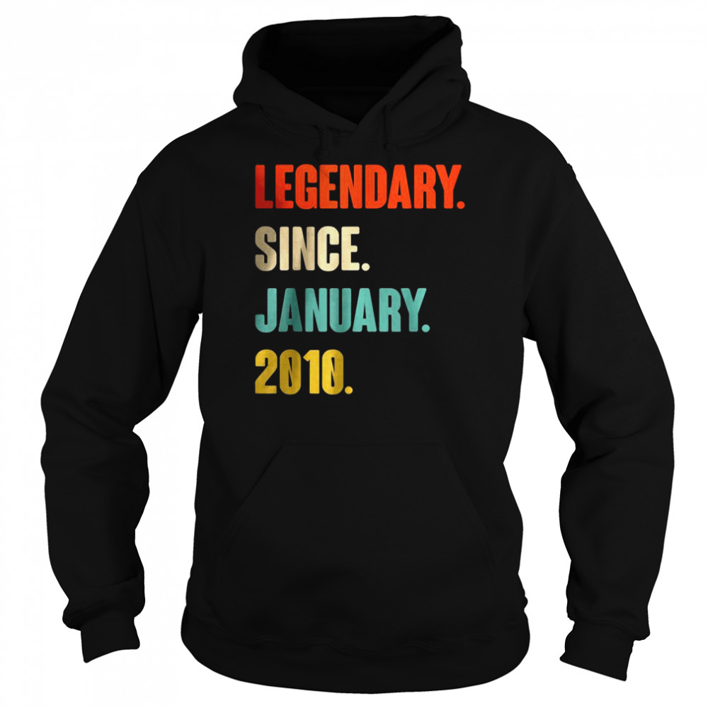 Vintage Legendary Since January 2010 T- Unisex Hoodie