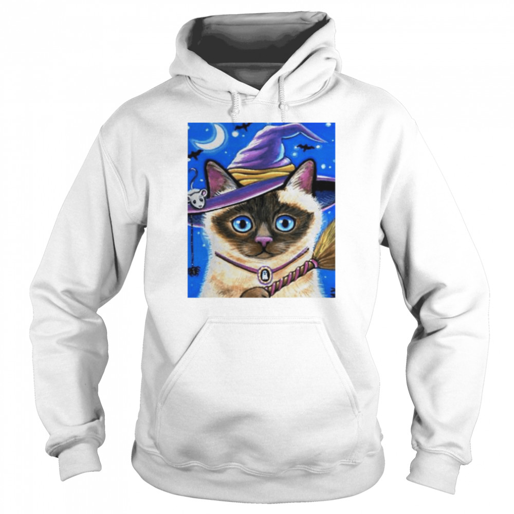 Cat night moon shirt Unisex Hoodie