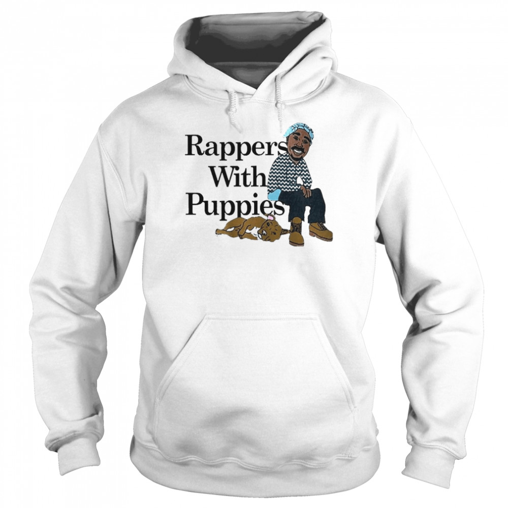 Rappers With Puppies Cartoon Pitbull Rap Lovers Unisex Hoodie