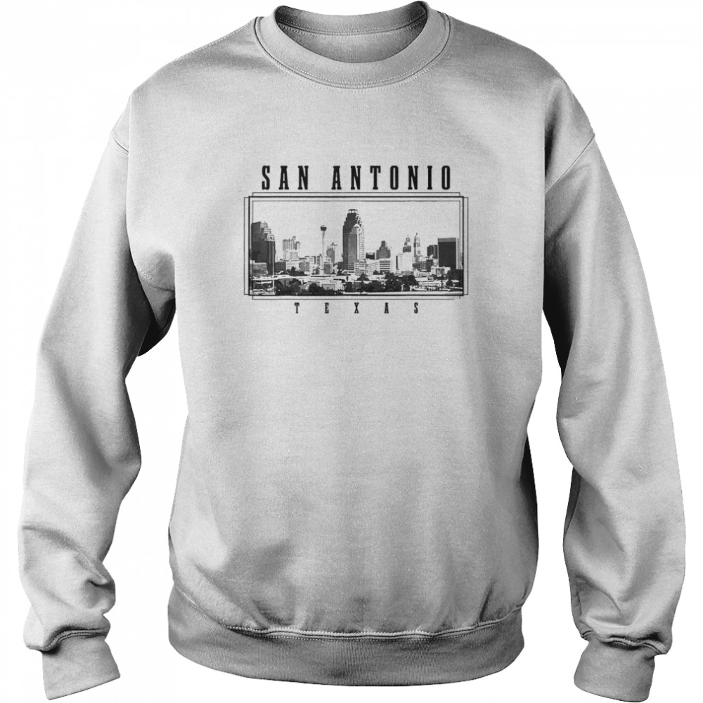 San Antonio Texas Vintage Skyline Pride Vintage San Antonio Unisex Sweatshirt