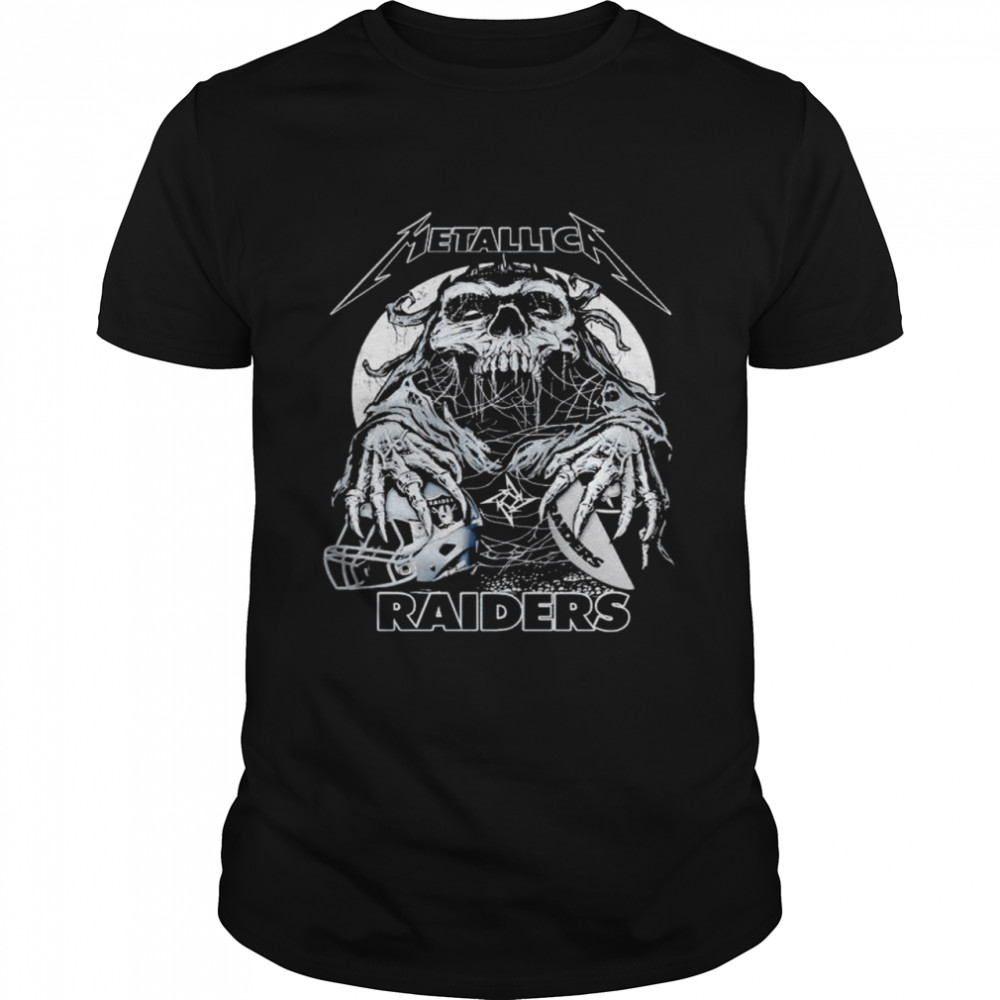 Las Vegas Raiders Metallica skeleton shirt Classic Men's T-shirt
