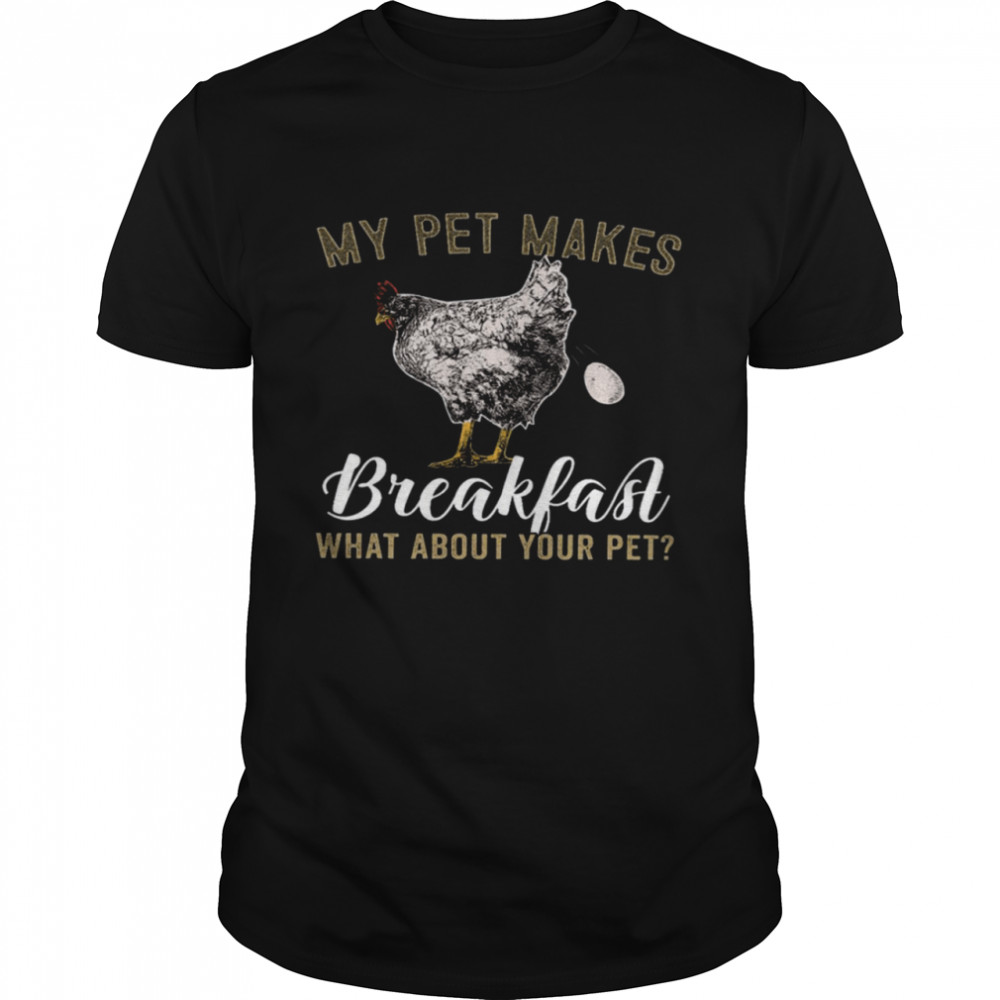 My Pet Makes Breakfast What About Your Pet Classic Men's T-shirt