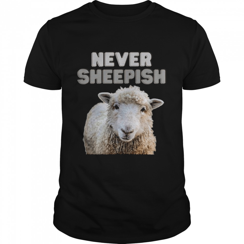 Never Sheepish Sheep  Classic Men's T-shirt