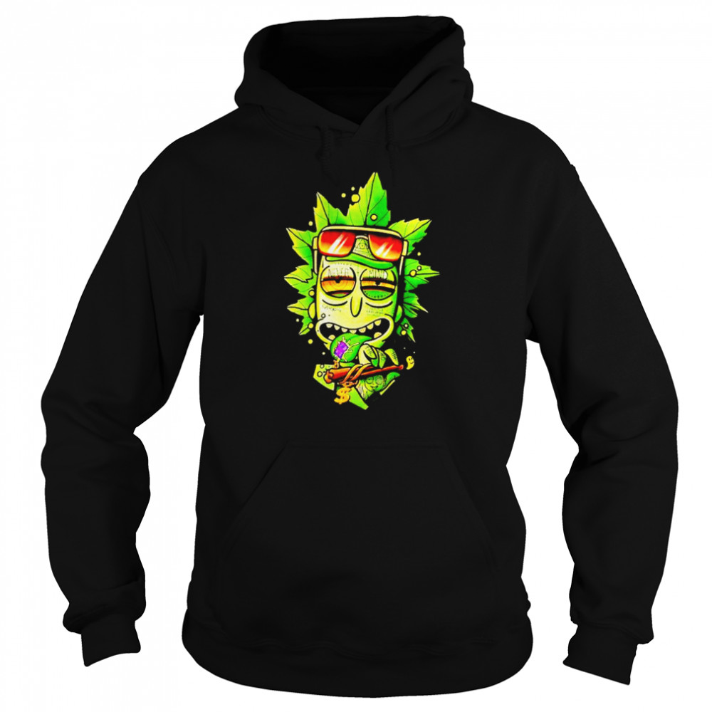 Rick and sale morty weed hoodie