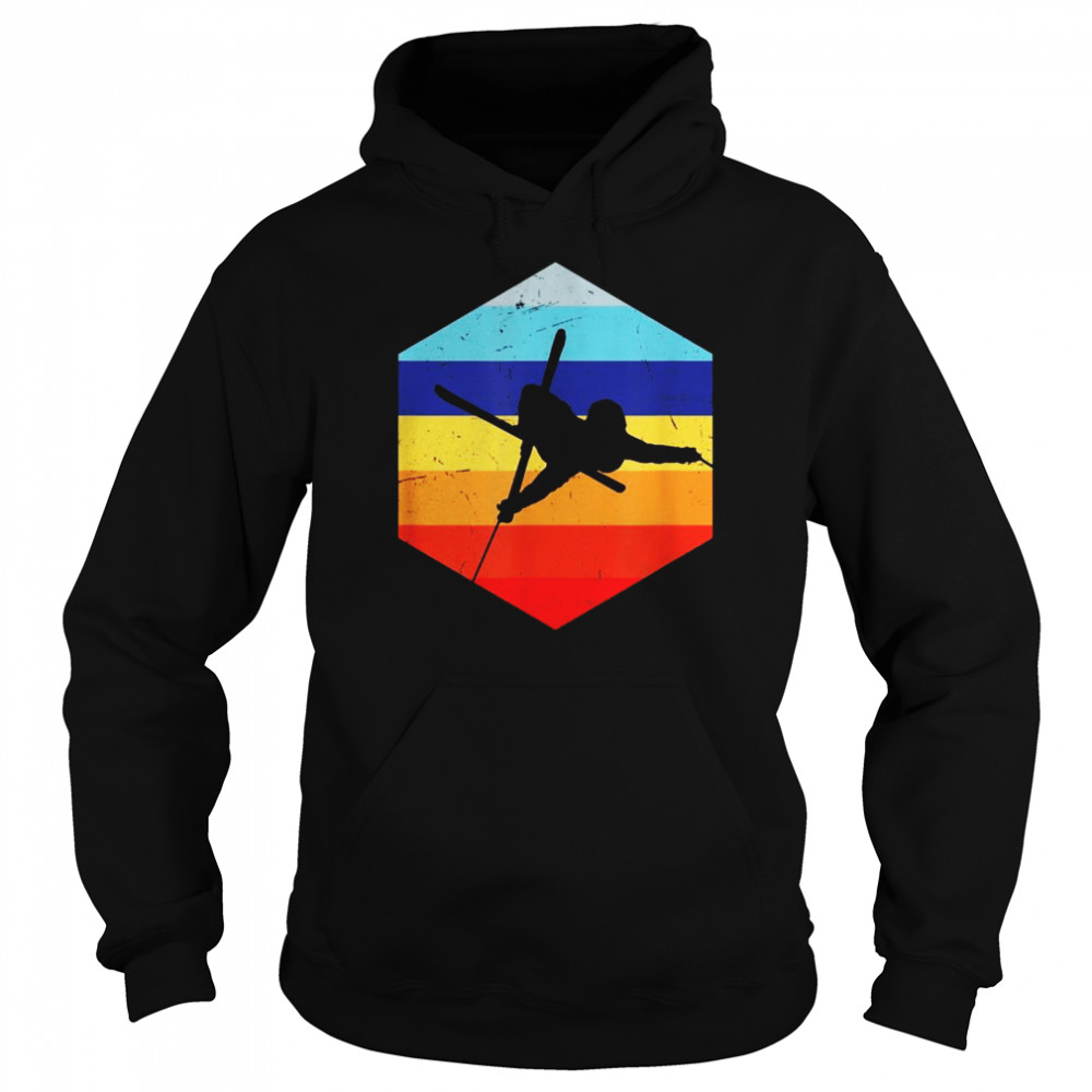 Ski Freestyle Retro Skiing Unisex Hoodie