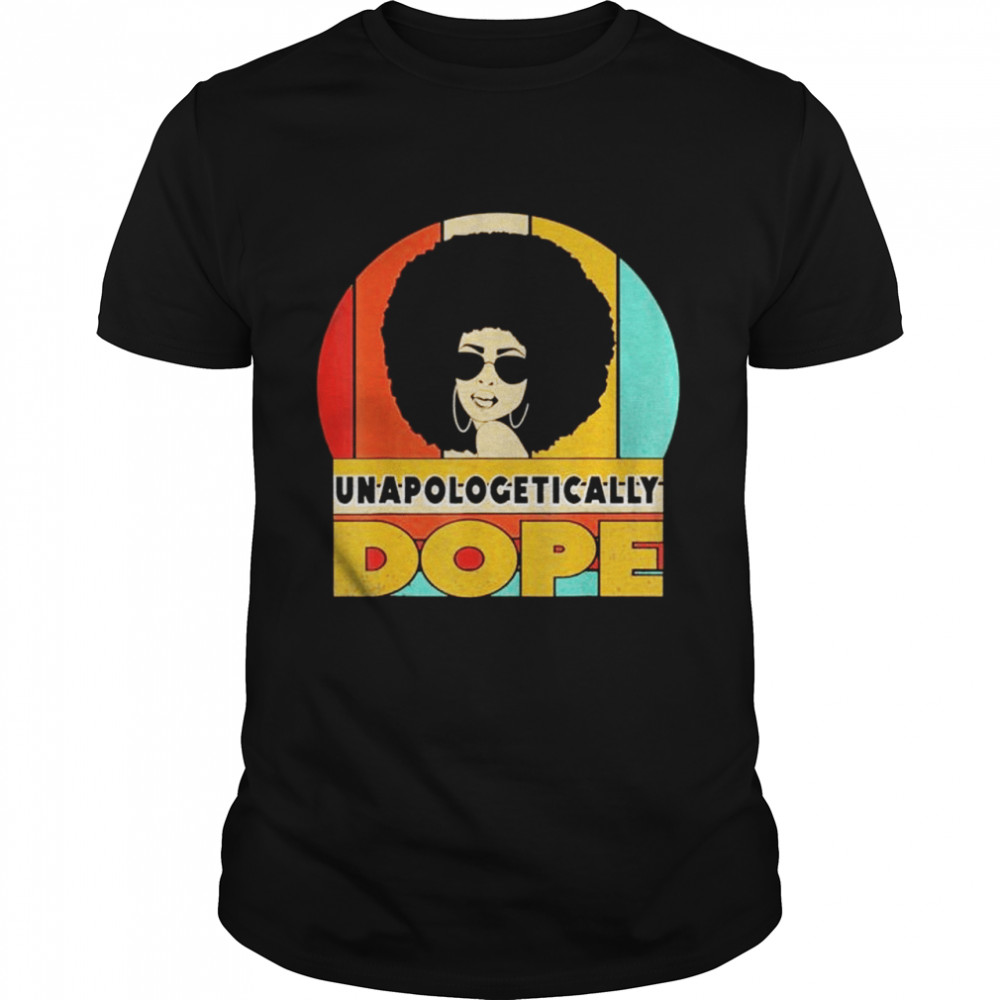 Unapologetically Dope Black Pride Melanin African American t-shirt Classic Men's T-shirt