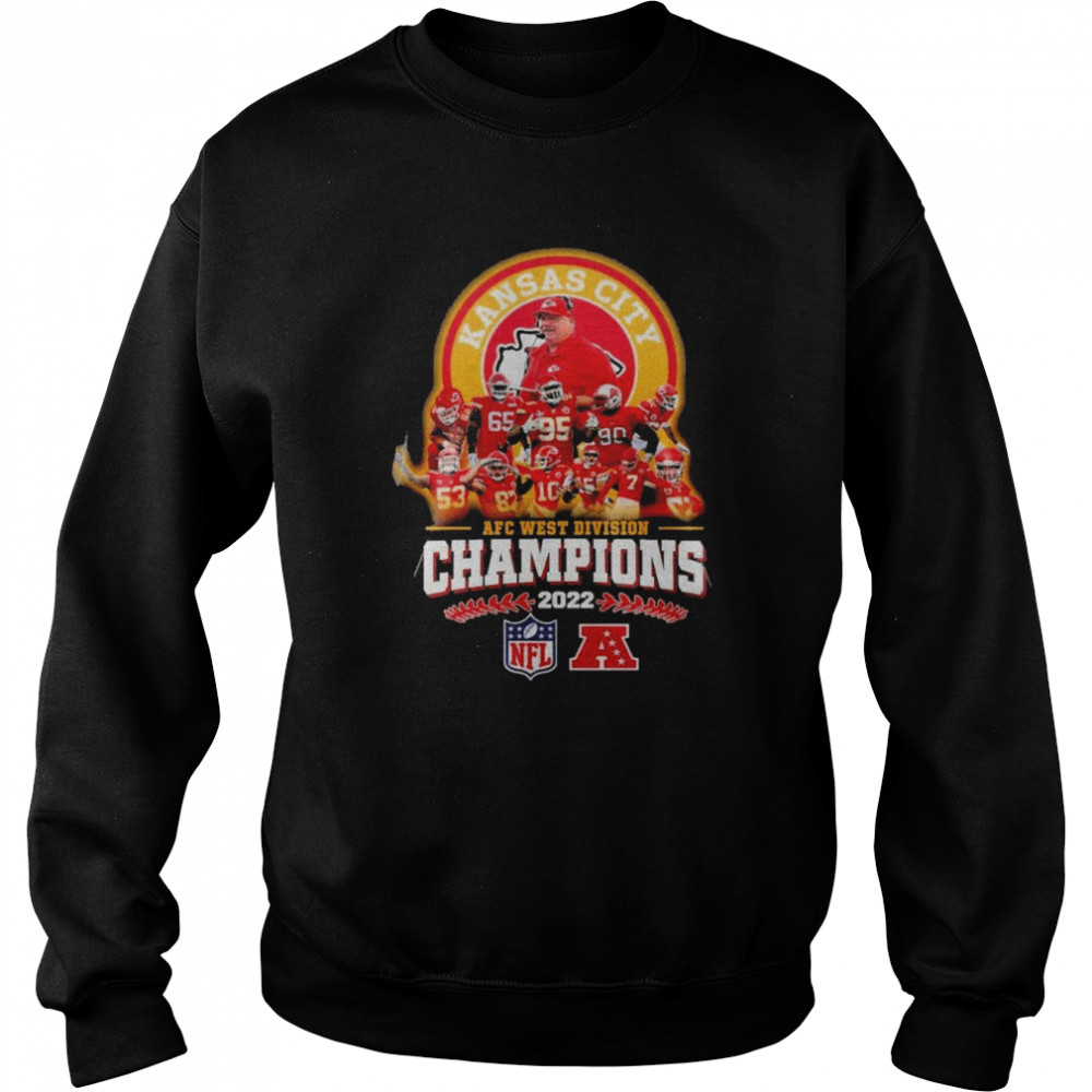 Kansas City Chiefs Football Team 2022 Afc West Division Champions  Unisex Sweatshirt