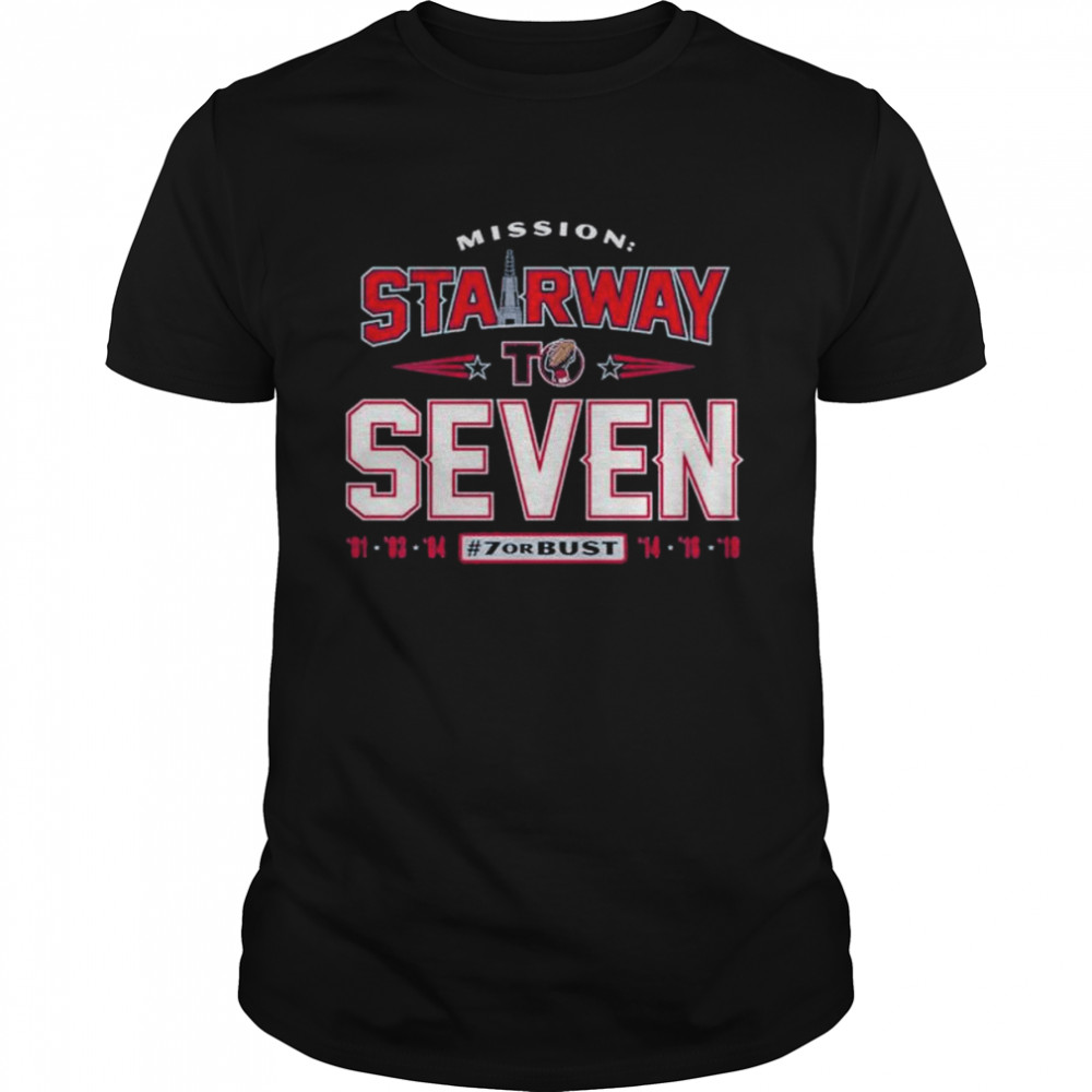 New england football fans stairway to seven shirt
