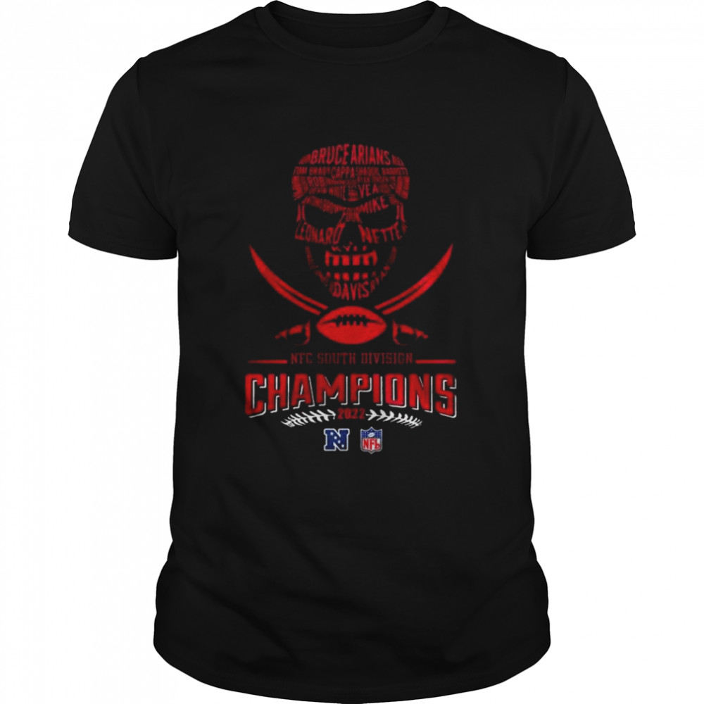 Skull Tampa Bay Buccaneers Football Team 2022 Nfc South Division Champions  Classic Men's T-shirt