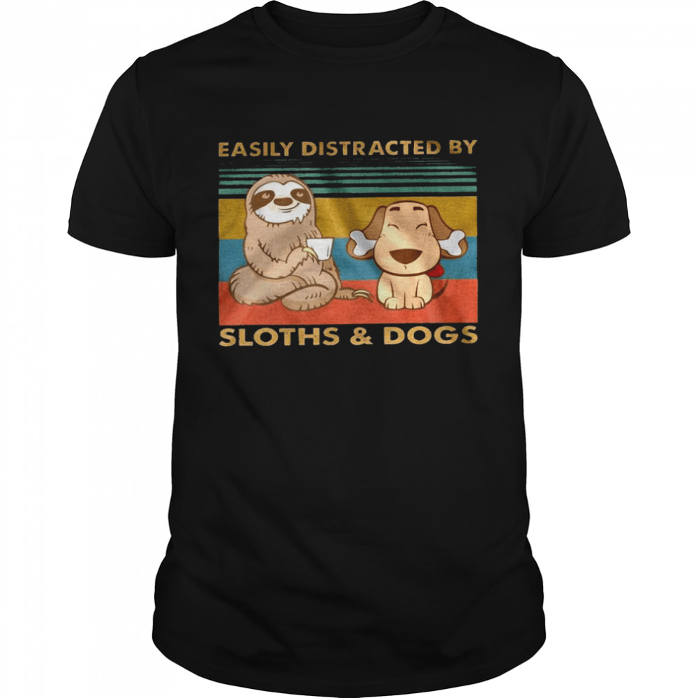 Easily distracted by sloths and dog shirt
