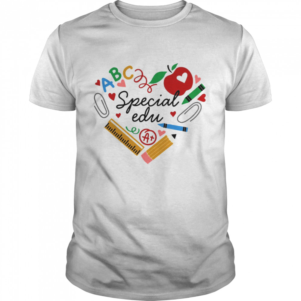 Heart Of Special Education Teacher School Stuff  Classic Men's T-shirt