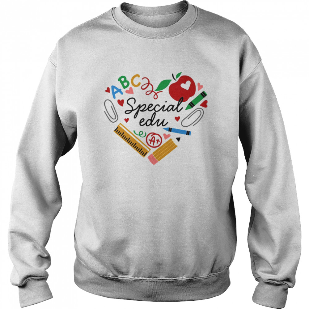 Heart Of Special Education Teacher School Stuff  Unisex Sweatshirt