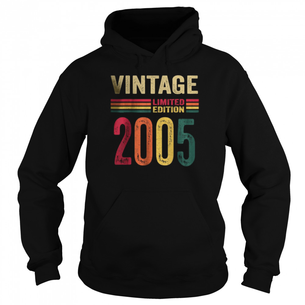 Vintage 2005 Limited Edition 17th Birthday T- Unisex Hoodie