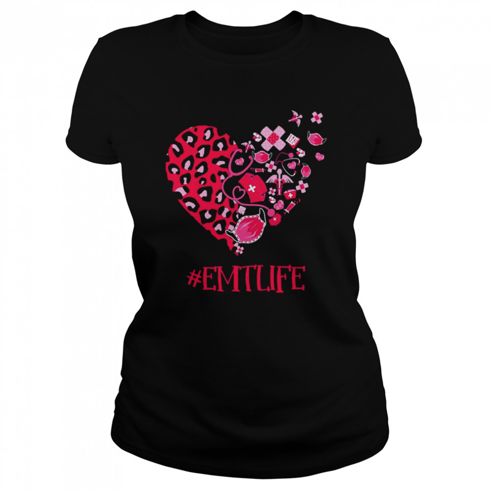 Nurse Valentine Mask EMT Life  Classic Women's T-shirt
