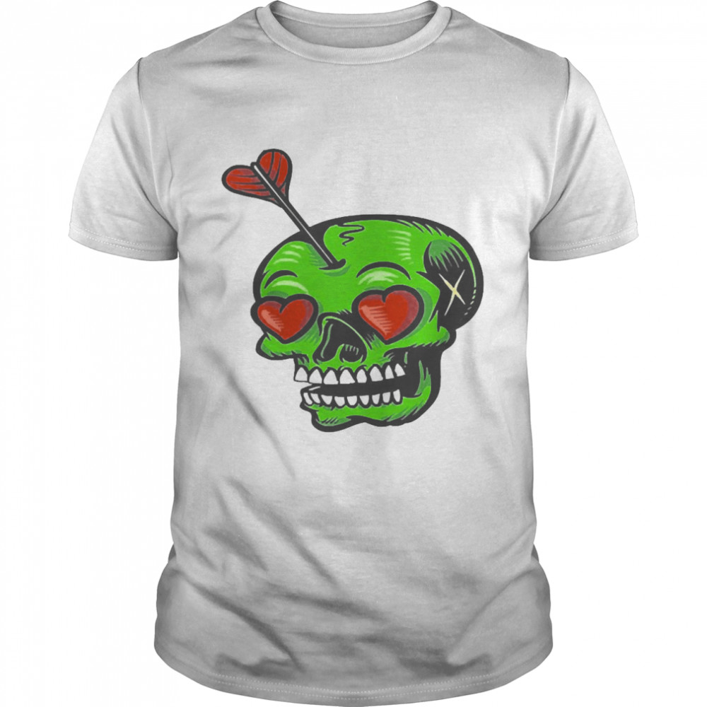 Skull Stuck In Love Valentine’s Day Classic Men's T-shirt