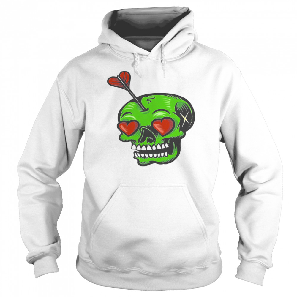 Skull Stuck In Love Valentine’s Day Unisex Hoodie