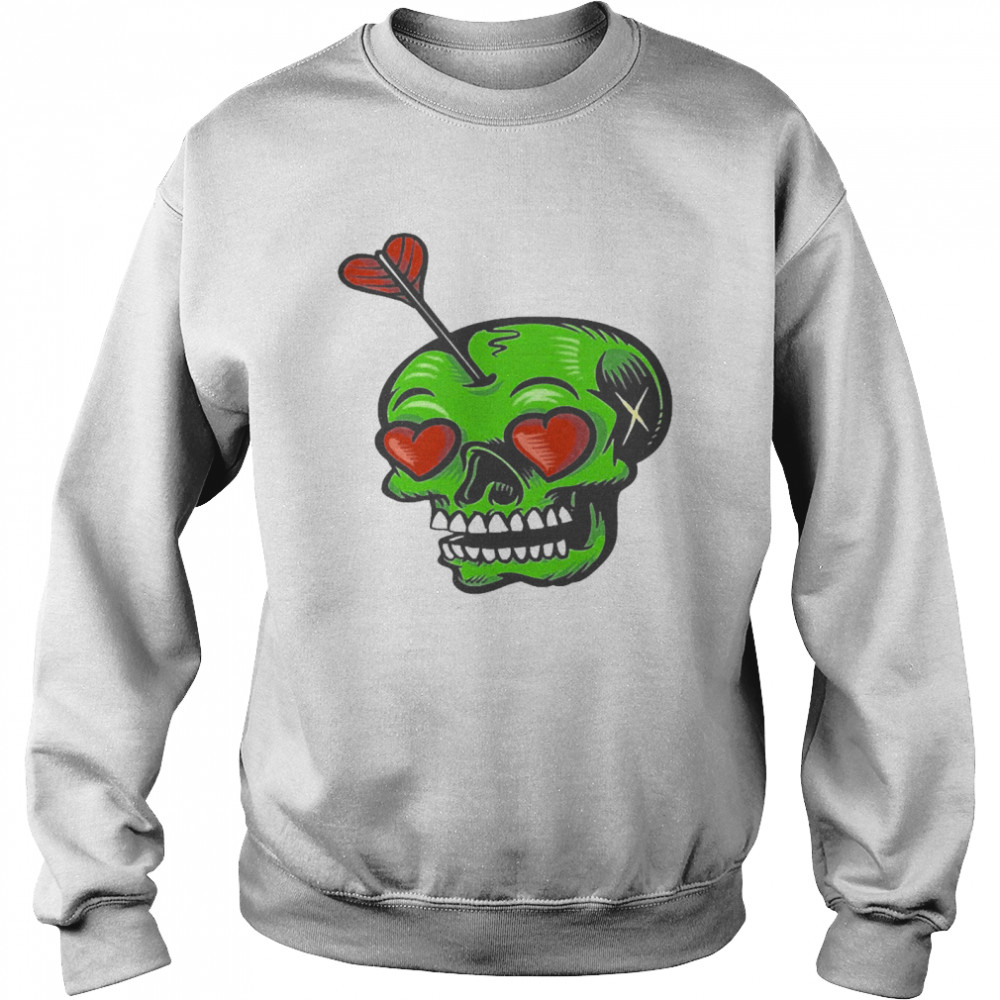 Skull Stuck In Love Valentine’s Day Unisex Sweatshirt