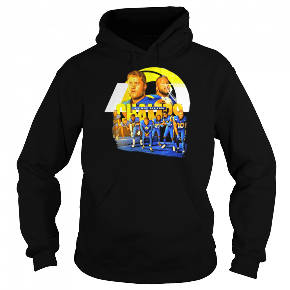 2022 Los Angeles Rams NFC West Division Championship New T- Unisex Hoodie