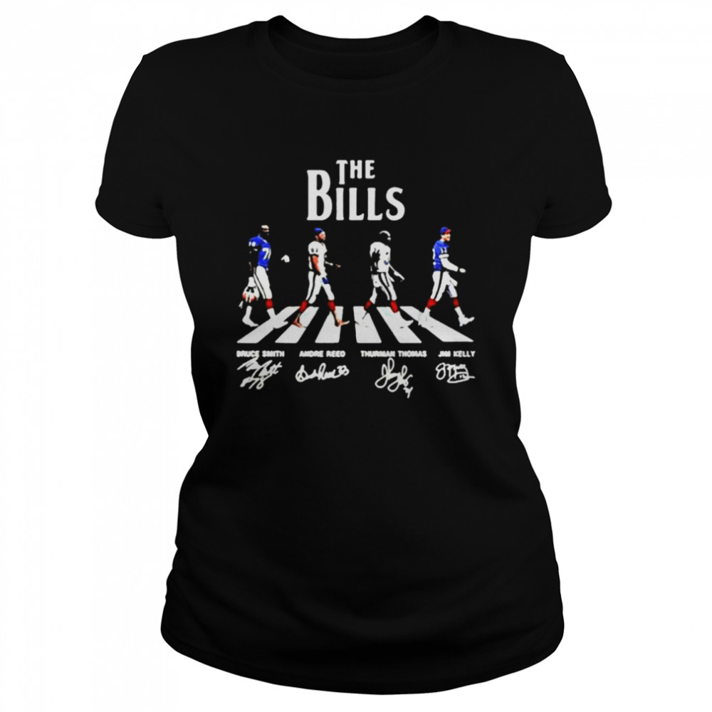 2022 The Bills Abbey road signatures shirt Classic Women's T-shirt