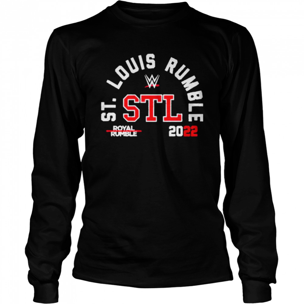 2022 wwe st louis missouri royal rumble shirt Long Sleeved T-shirt